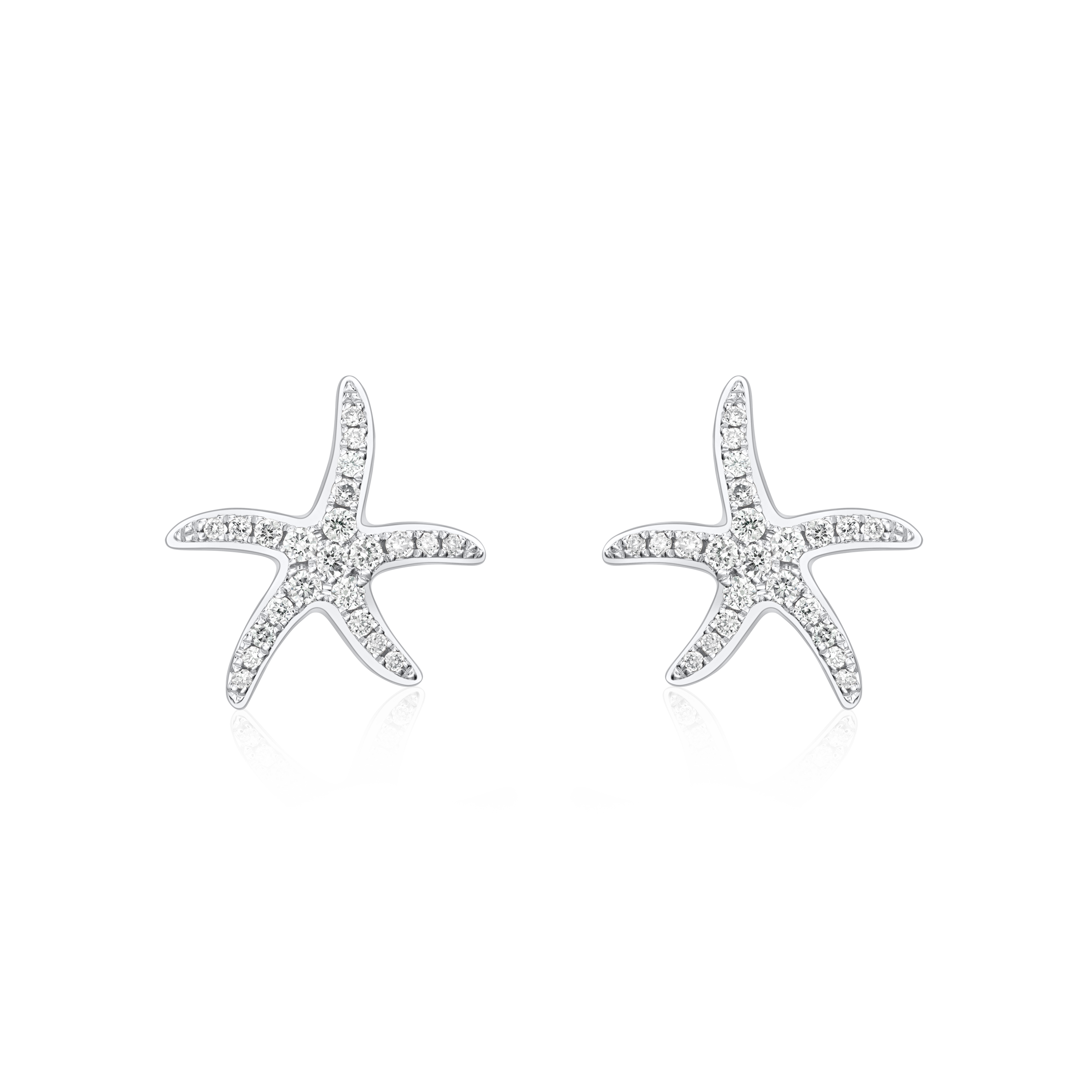 Starfish Diamond Earrings