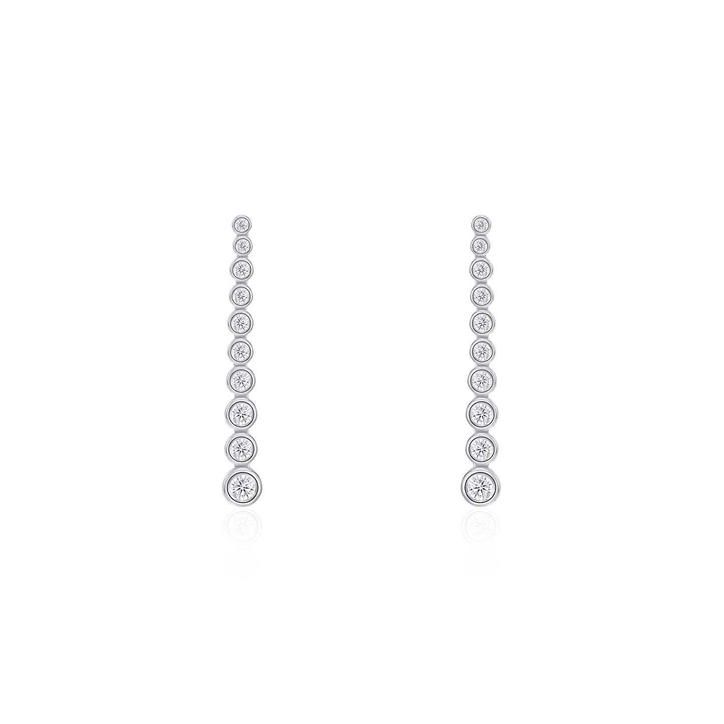 0.95cts Round Brilliant-Cut Diamond Drop Earrings