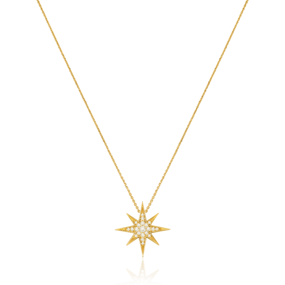 Sienna 18ct Yellow Gold Diamond Large Pendant