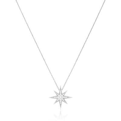 Sienna Collection 18ct White Gold Diamond Set Large Pendant