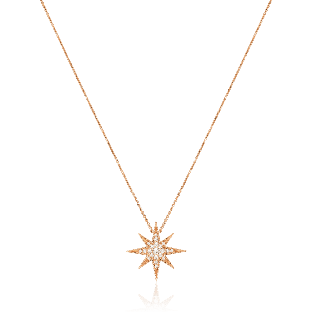 Sienna 18ct Rose Gold Diamond Large Pendant
