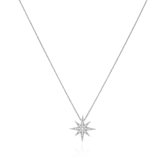 Sienna Collection 18ct White Gold Diamond Set Medium Pendant