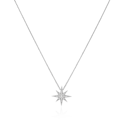 Sienna Collection 18ct White Gold Diamond Set Medium Pendant