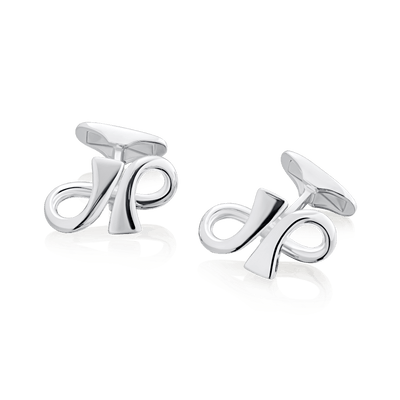 Infinity Collection Silver Cufflinks