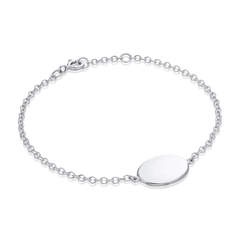 Silver Love Token Bracelet