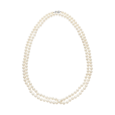 Long Row Cultured Pearl Necklace