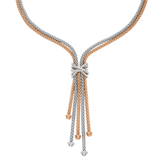 Prima 18ct Rose Gold Multistrand Necklace