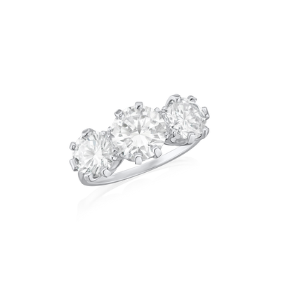 1.93cts Platinum Diamond Three Stone Ring