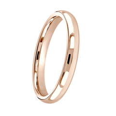 2.5mm Rose Gold Wedding Band