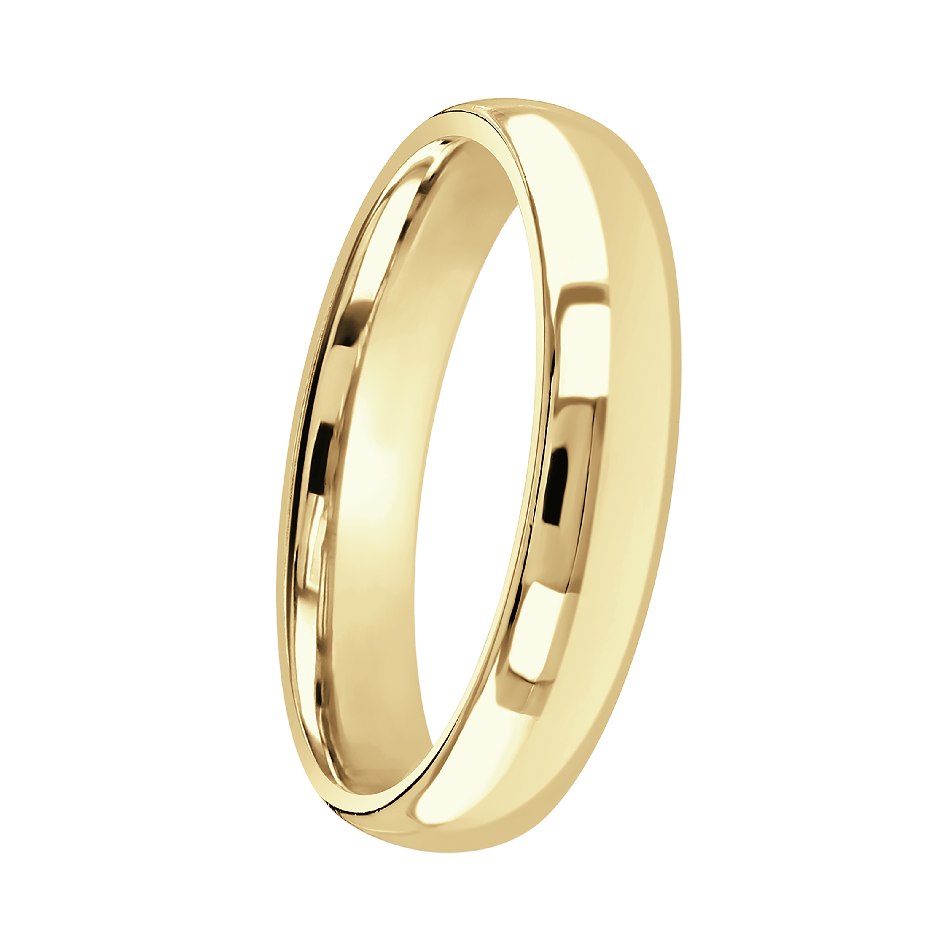 4mm Yellow Gold Wedding Band