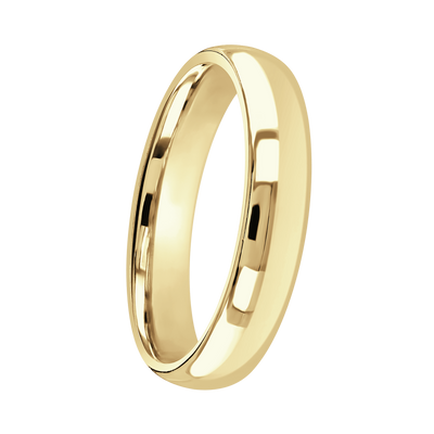 4mm Yellow Gold Wedding Band