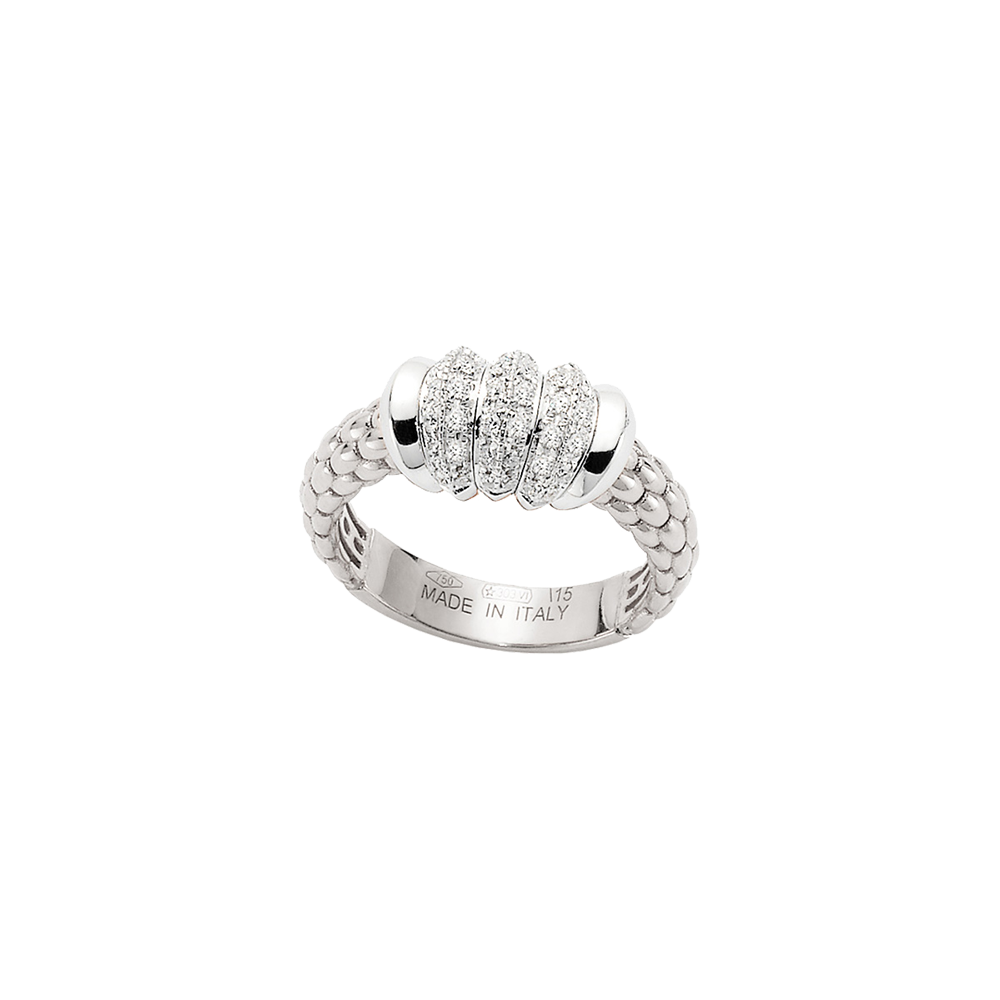 Solo 18ct White Gold Diamond Ring