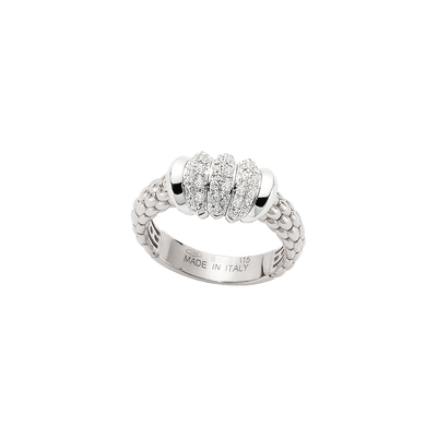 Solo 18ct White Gold Diamond Ring
