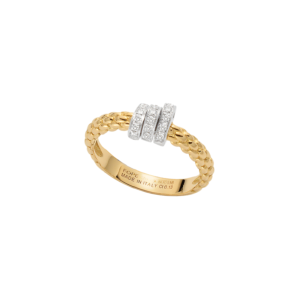 Prima Flex'it 18ct Yellow Gold Diamond Ring