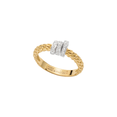 Prima Flex'it 18ct Yellow Gold Diamond Ring