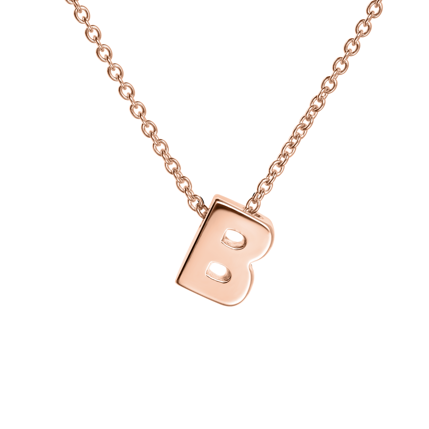 18ct Rose Gold Initial Pendant