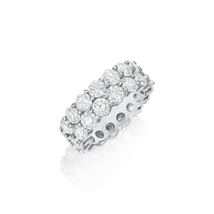 8.00cts Double Row Diamond Full Eternity Ring
