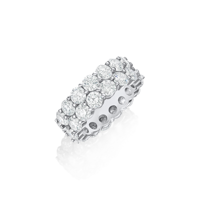 8.00cts Double Row Diamond Full Eternity Ring