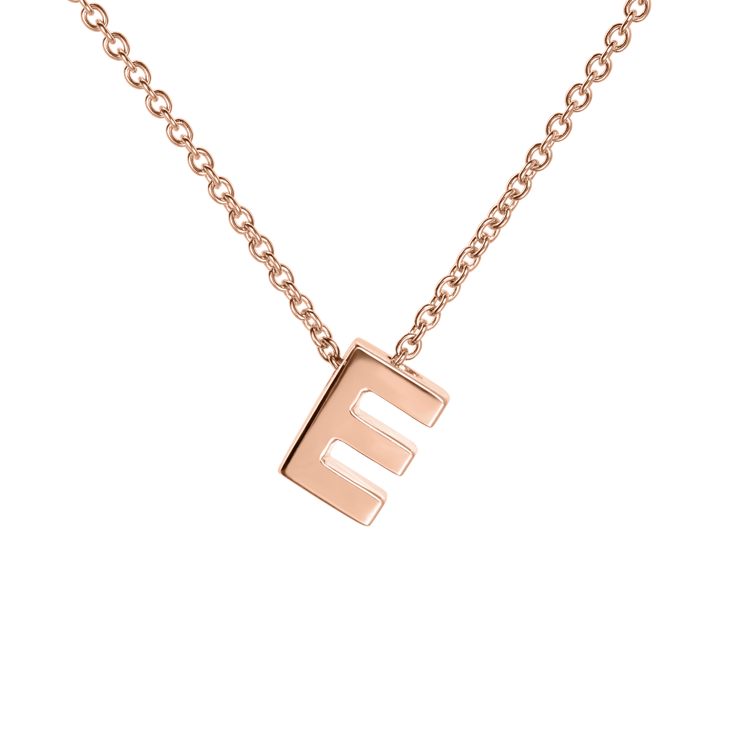 18ct Rose Gold Initial Pendant