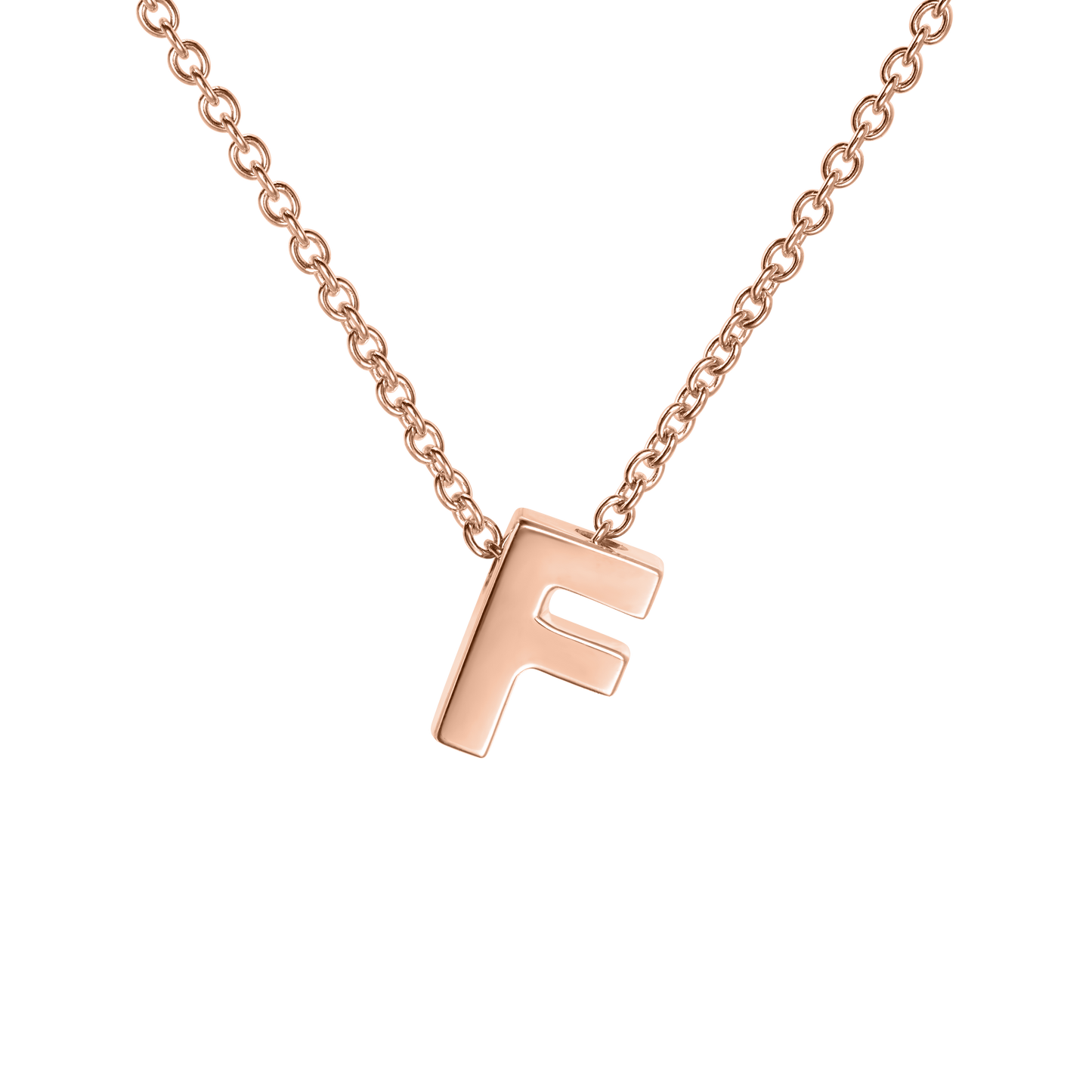 18ct Rose Gold Initial Pendant