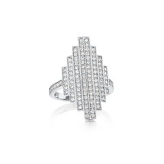 Skyline 1.00cts Platinum Cocktail Ring