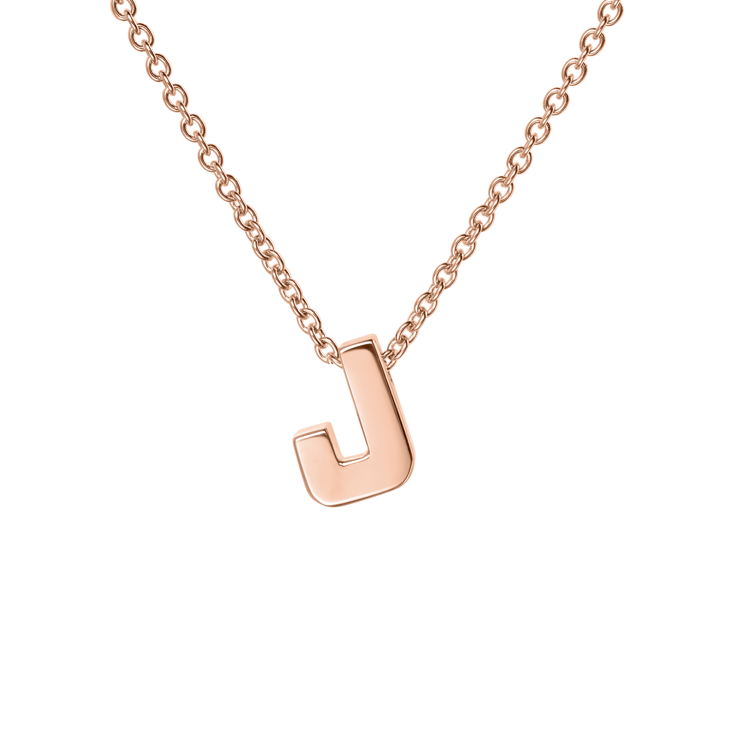 18ct Rose Gold Initial Pendant