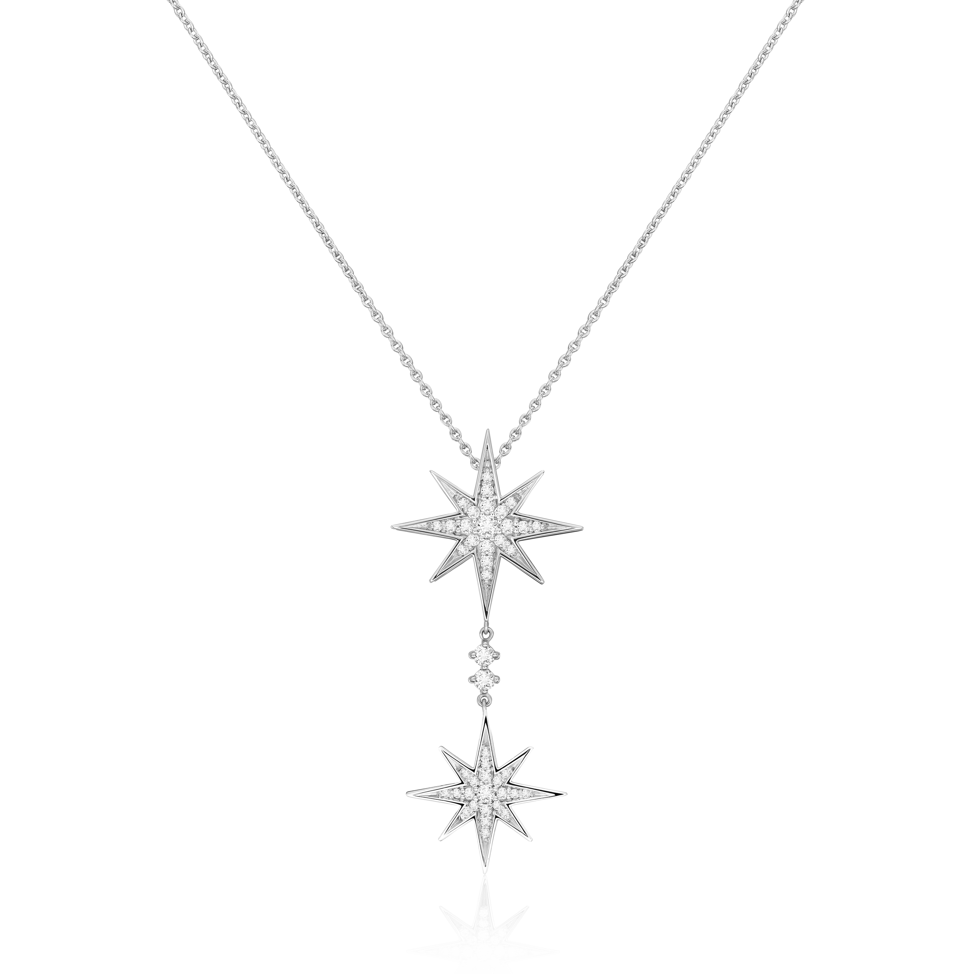 Sienna Collection 18ct White Gold Diamond Drop Pendant