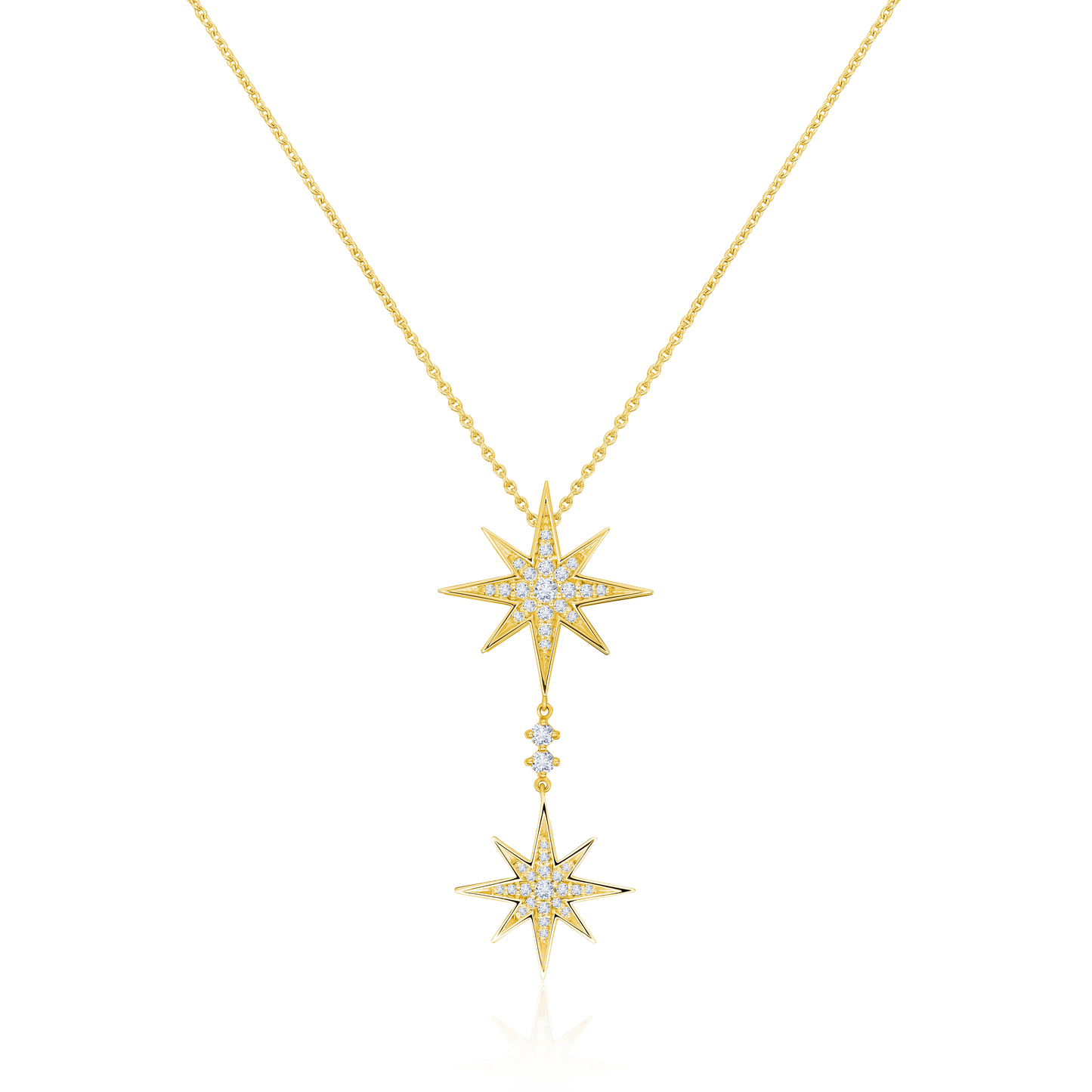 Sienna Collection 18ct Yellow Gold Diamond Drop Pendant