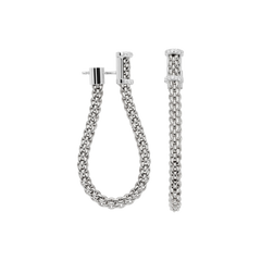 Essentials Flex'It 18ct White Gold Diamond Earrings