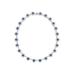 16.24cts Sapphire and Diamond Necklet