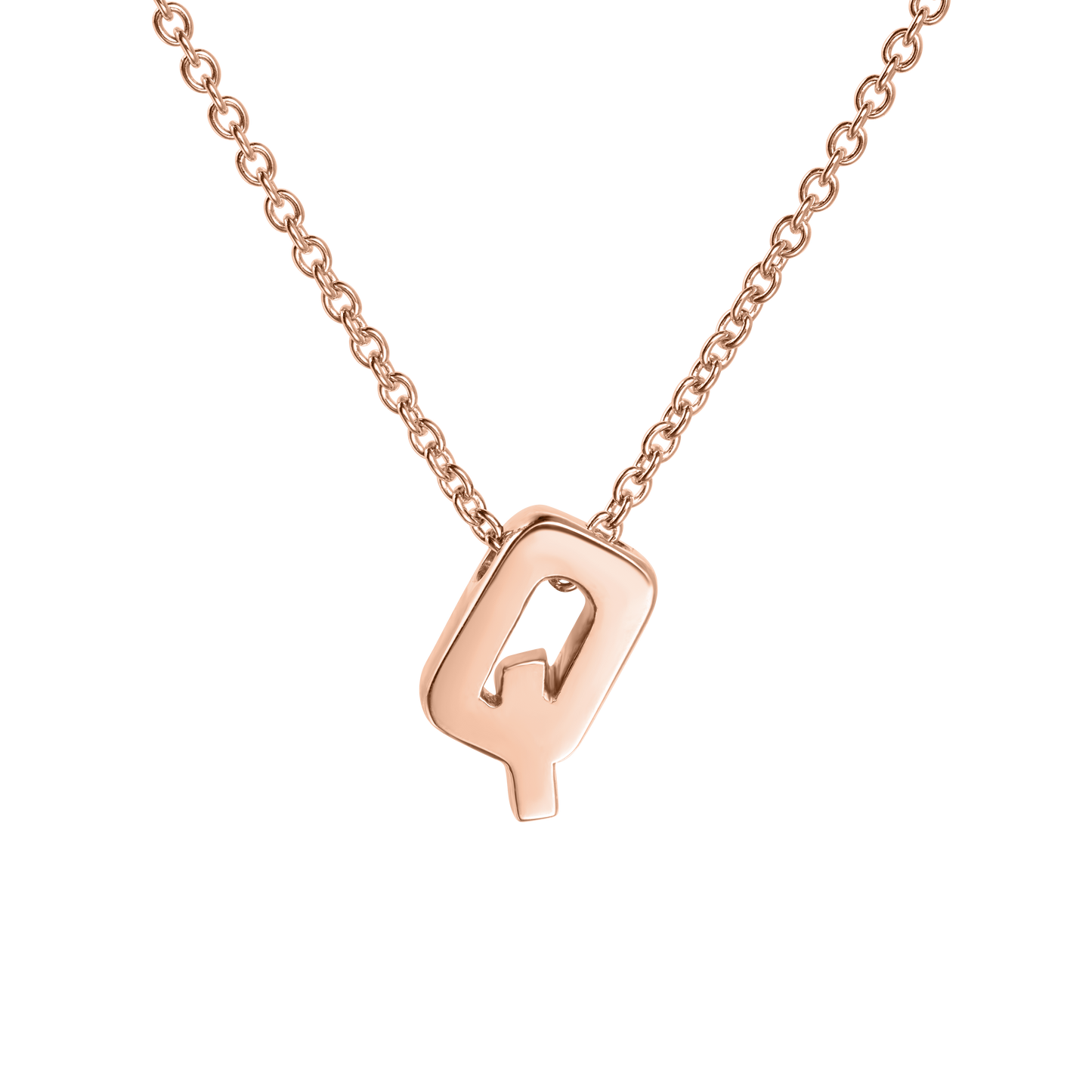 18ct Rose Gold Initial Pendant