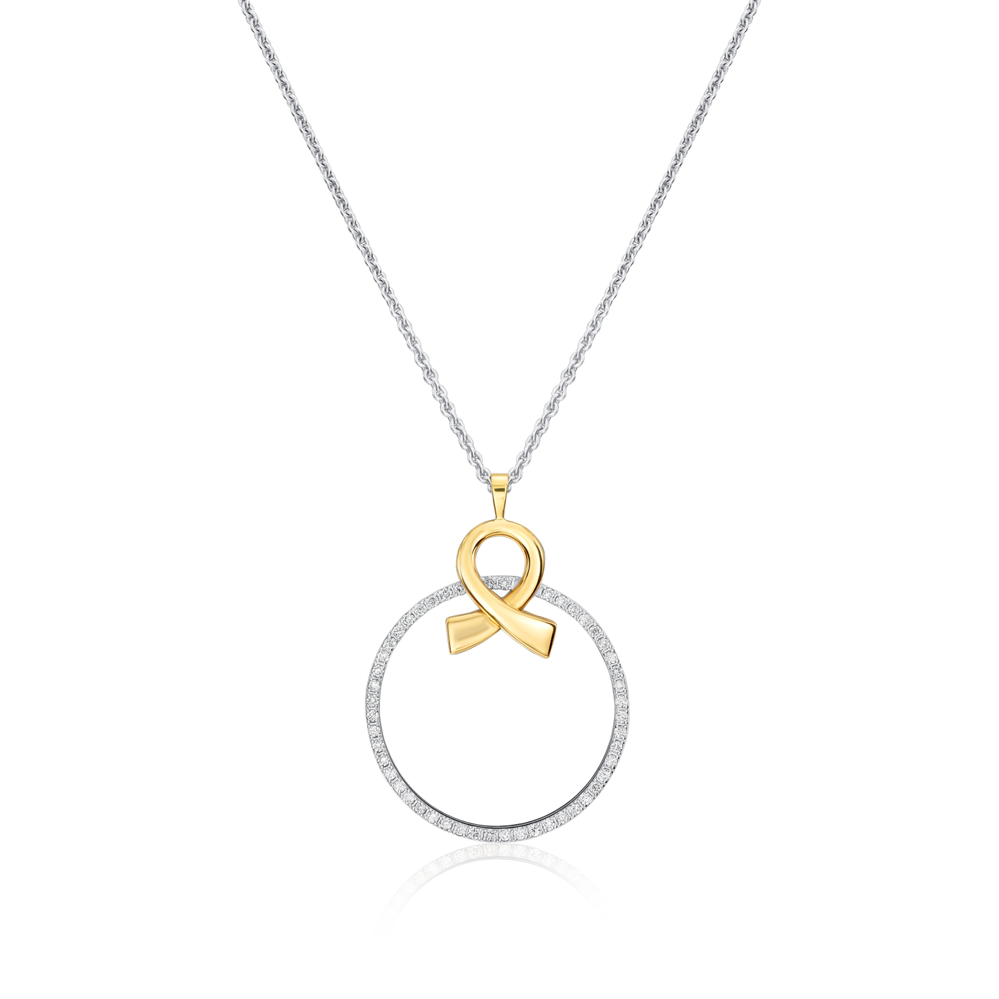 Infinity Collection 18ct White Gold Diamond-Set Pendant