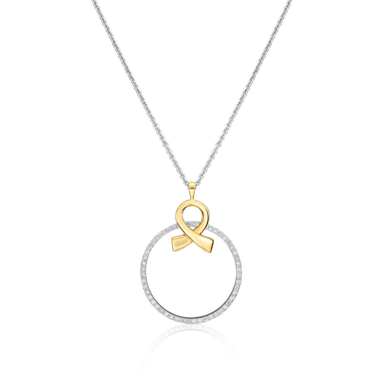 Infinity Collection 18ct White Gold Diamond-Set Pendant