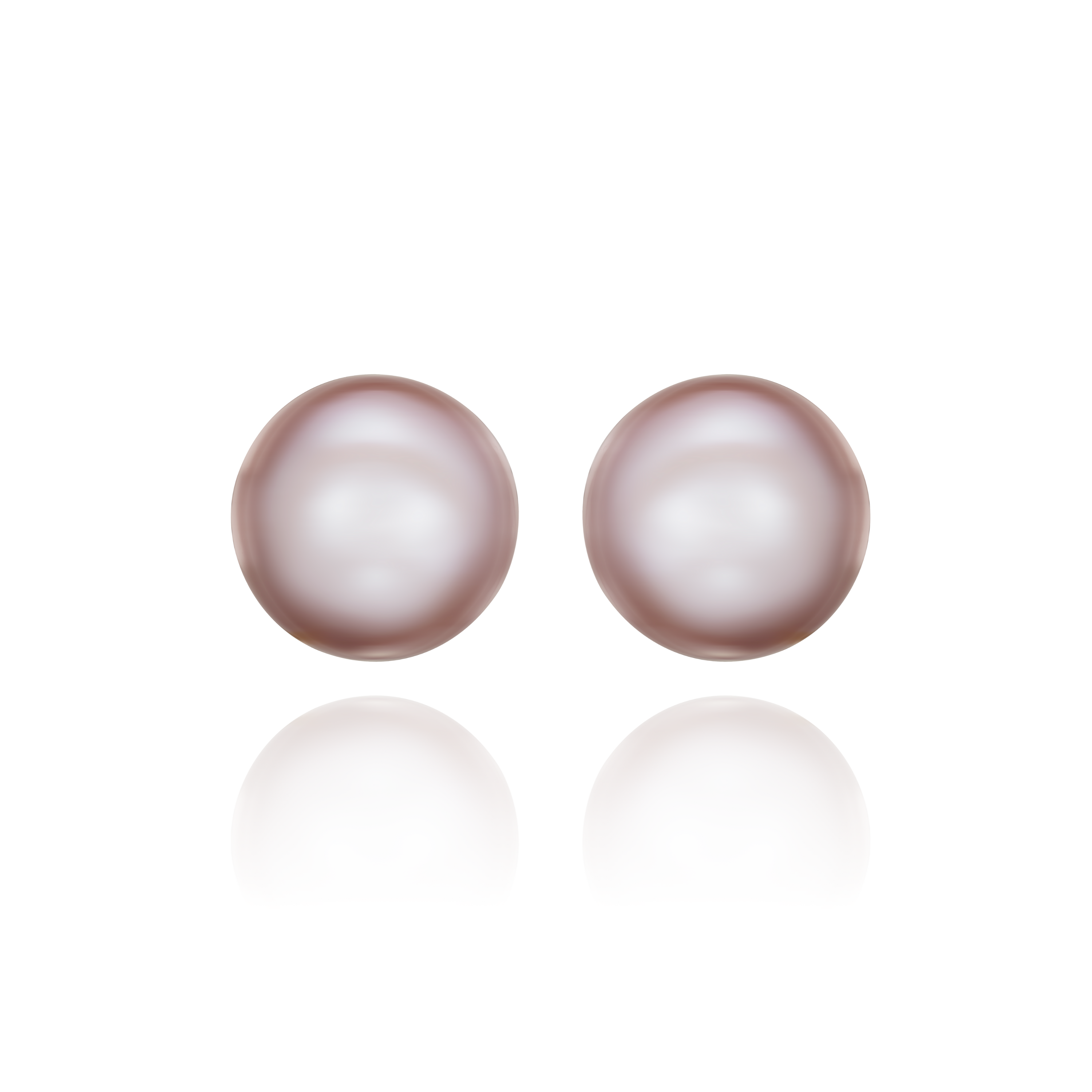 9.7mm Pink Freshwater Pearl Earrings