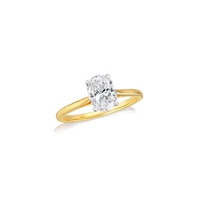 1.22cts Oval Diamond Solitaire Ring