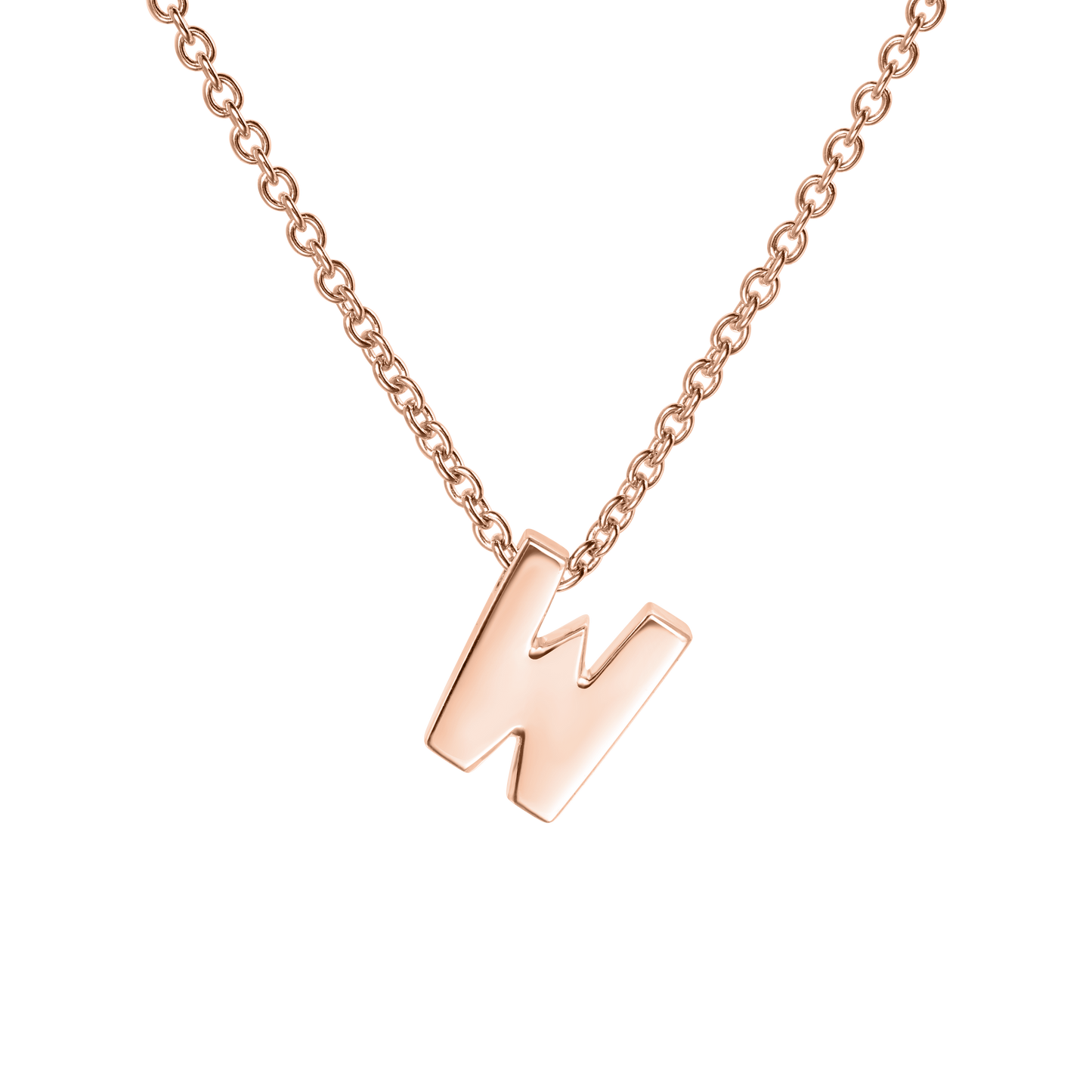 18ct Rose Gold Initial Pendant