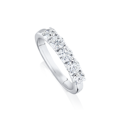 Five Stone Diamond Eternity Ring