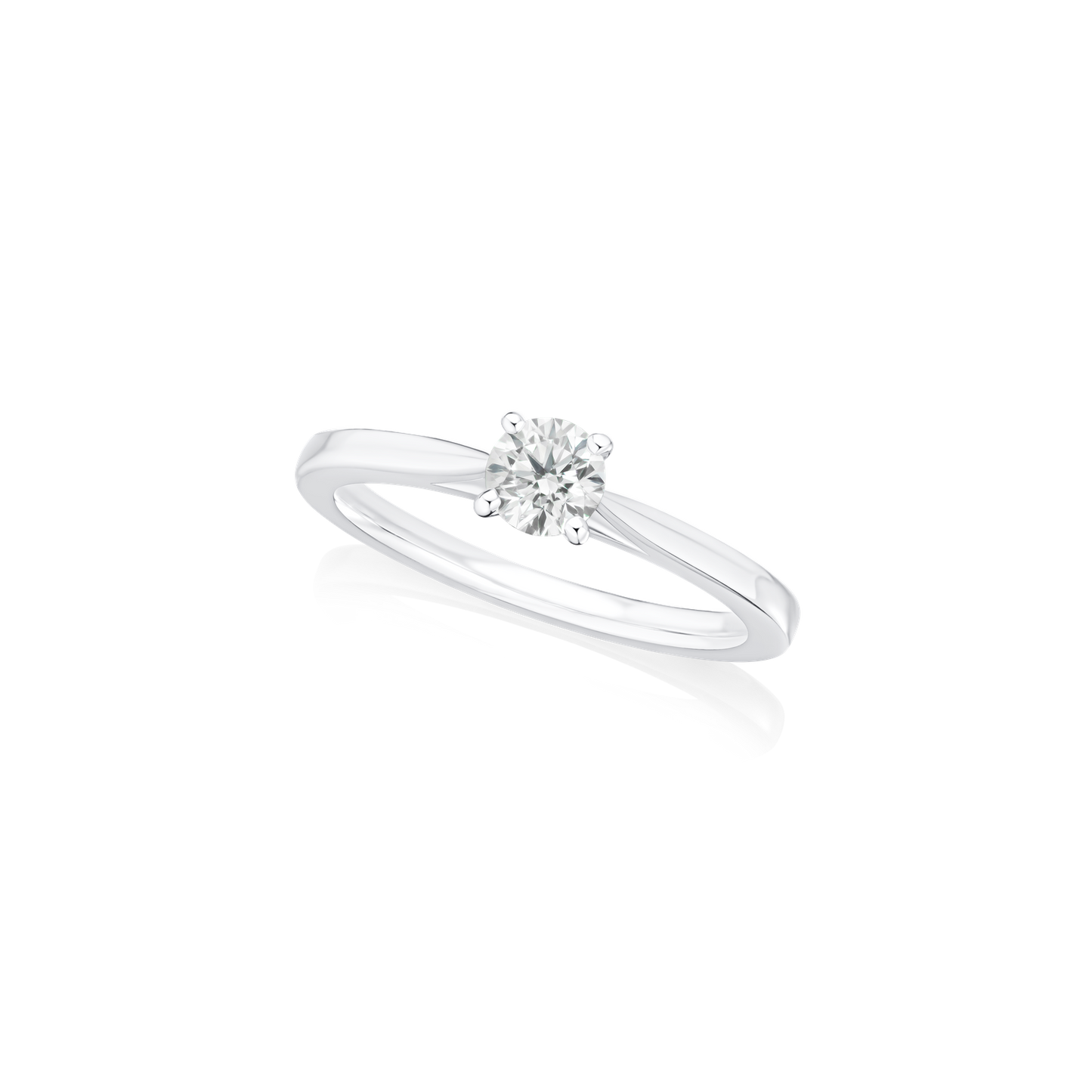 0.40cts Round Brilliant Cut Diamond Solitaire Ring