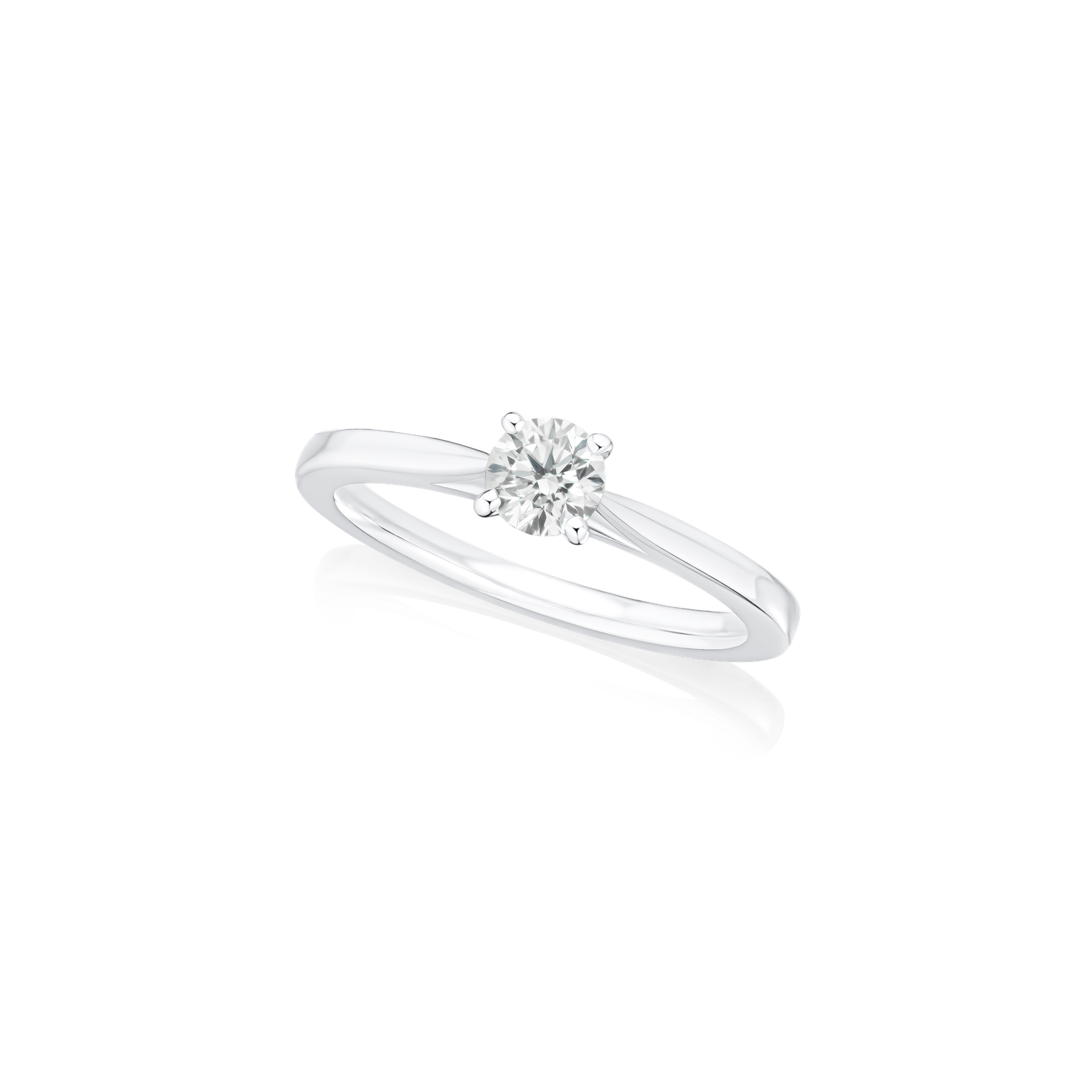 0.40cts Round Brilliant Cut Diamond Solitaire Ring