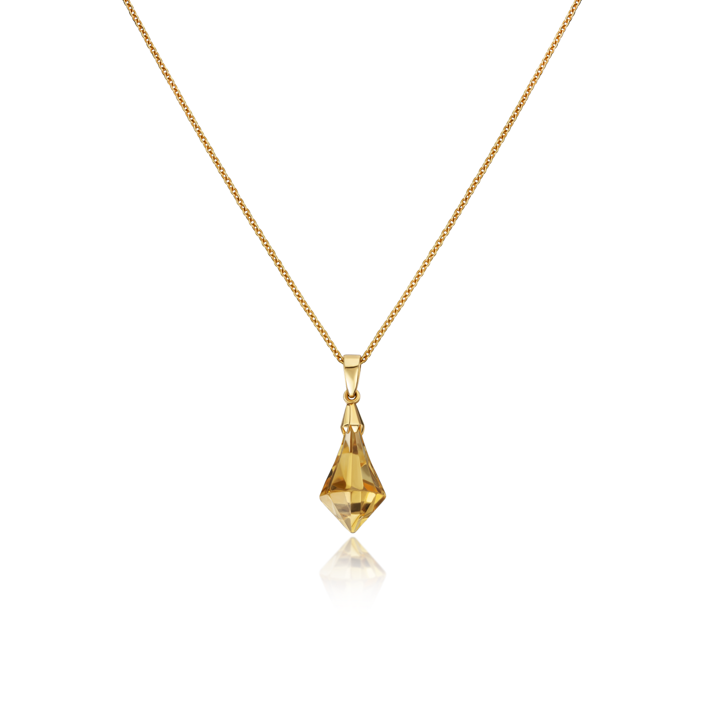 Pendeloque Citrine Pendant