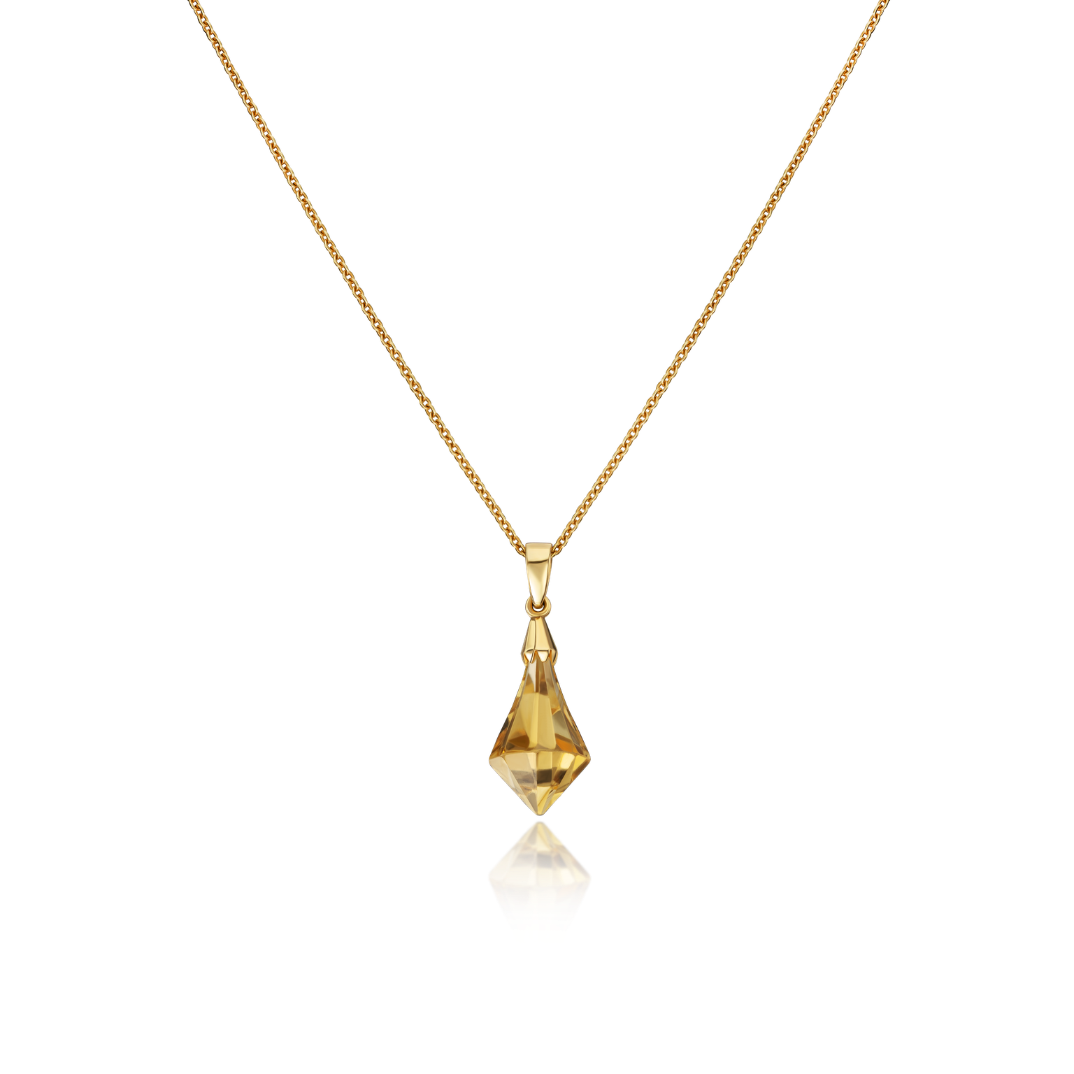 Pendeloque Citrine Pendant