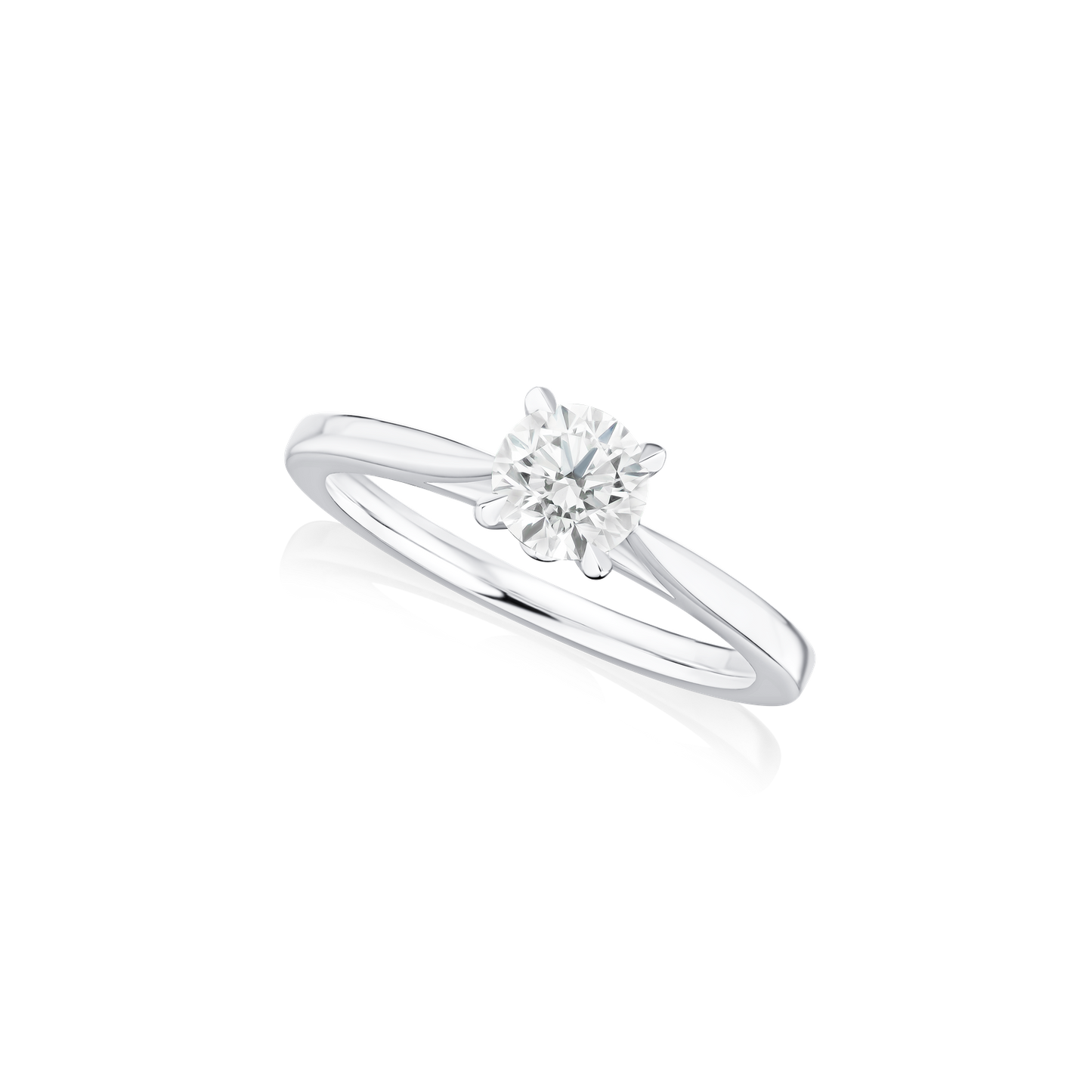 0.70cts Diamond Platinum Solitaire Ring