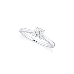 0.70cts Diamond Platinum Solitaire Ring