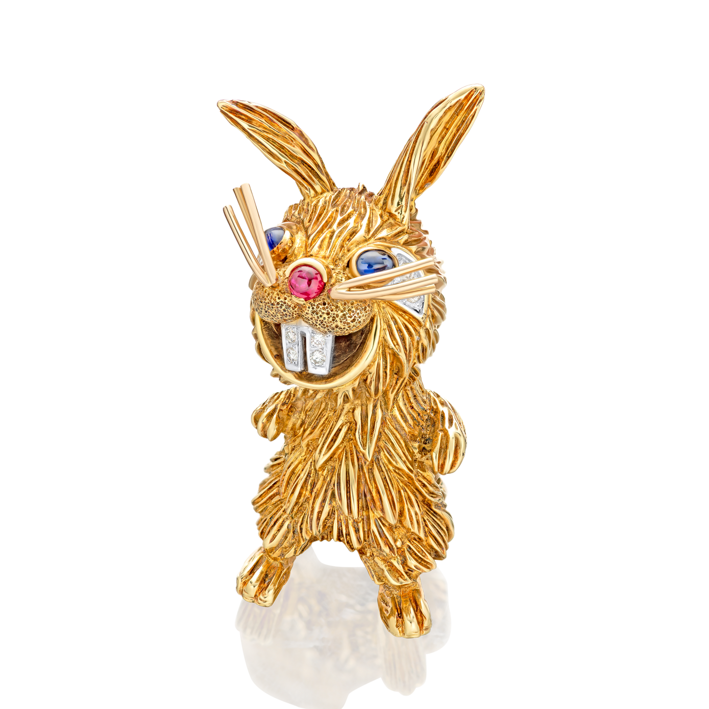 Kutchinsky Hare Brooch in 18ct Yellow Gold