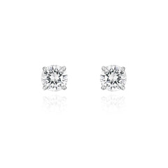 0.60 Round Brilliant Cut Diamond Stud Earrings