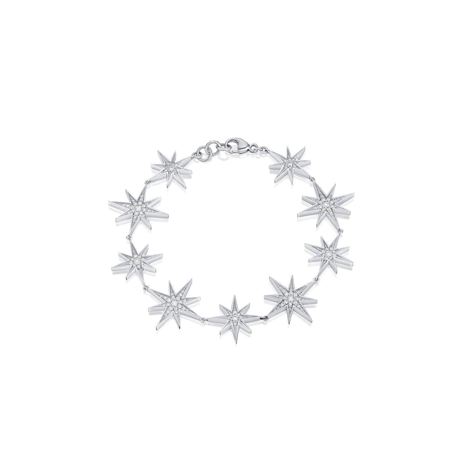 Sienna Collection 18ct White Gold Diamond Set Bracelet