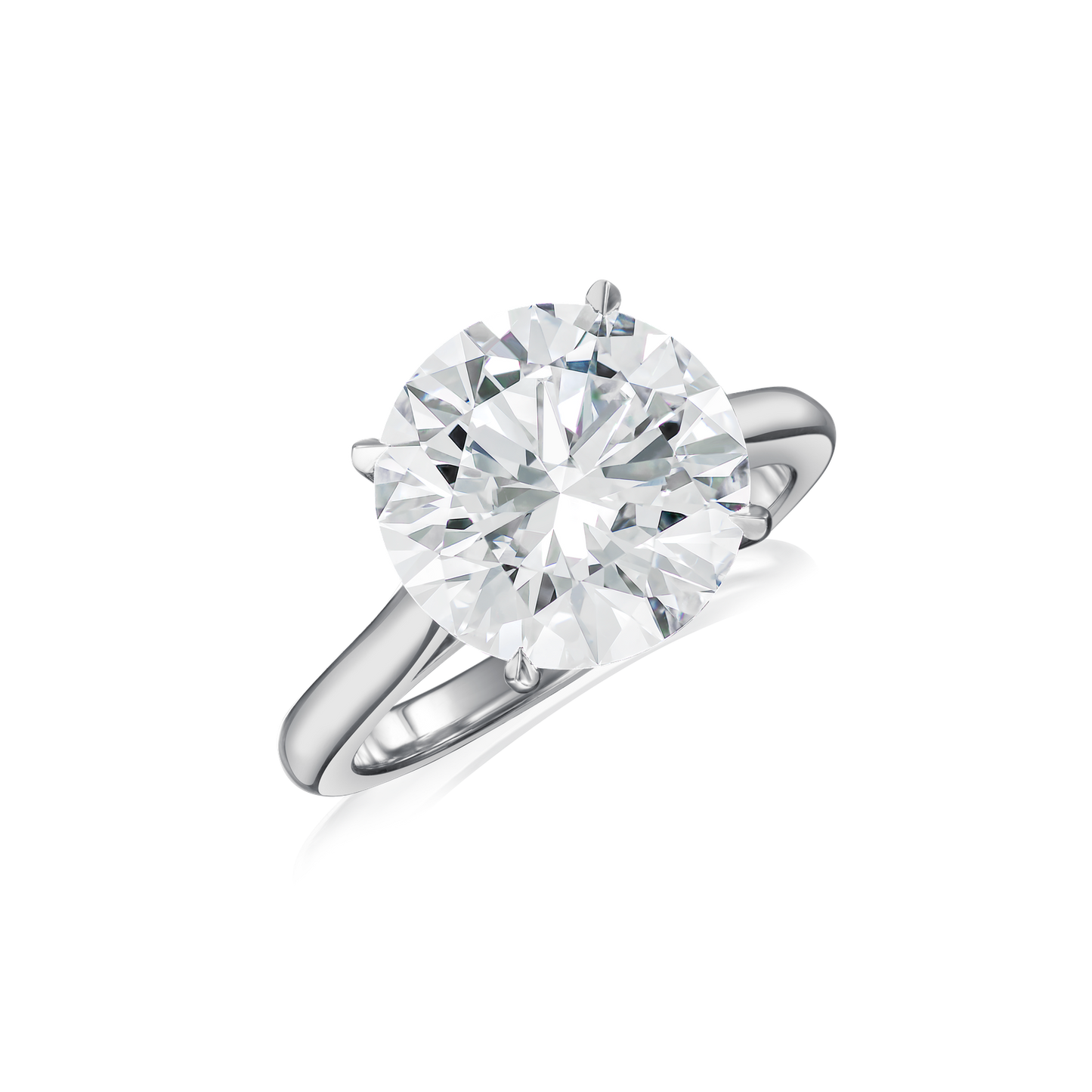 5.03cts Round Brilliant Cut Diamond Engagement Ring
