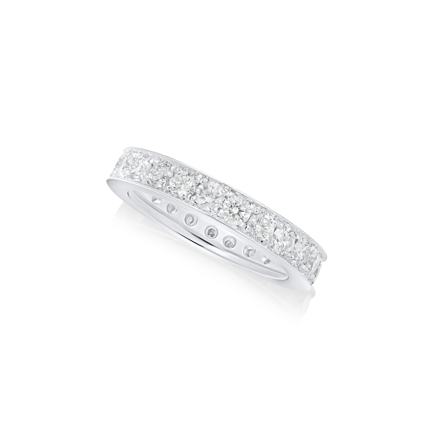 Skyline Collection Platinum Diamond Set Ring 3.5mm