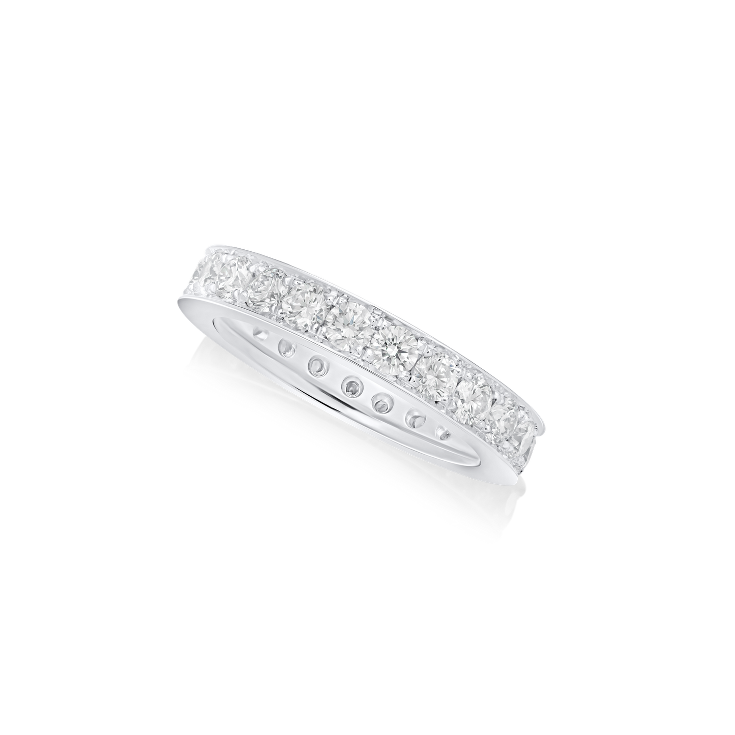 Skyline Collection Platinum Diamond Set Ring 3.5mm