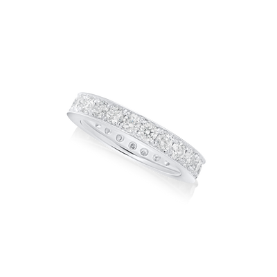 Skyline Collection Platinum Diamond Set Ring 3.5mm